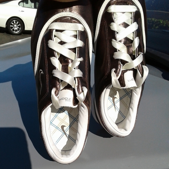 Nike Air Zoom women's soft cleat metallic brown golf shoes size 8 - Picture 5 of 6